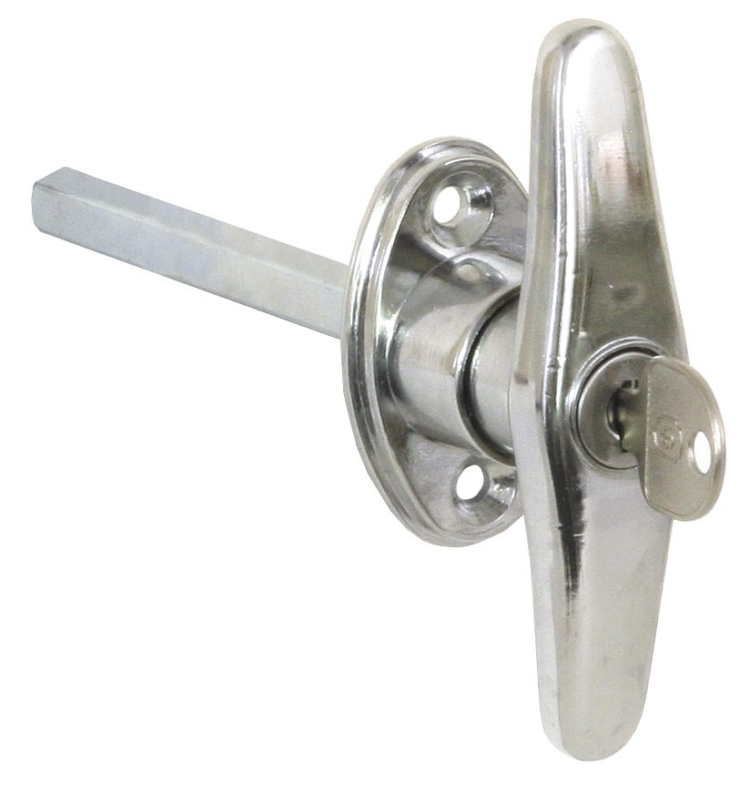 "T" Handle Lock Black 1card