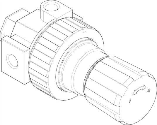 Air Regulator, 1/2" (F) Inlet/Outlet, 0-125 PSI, Zinc Plated
