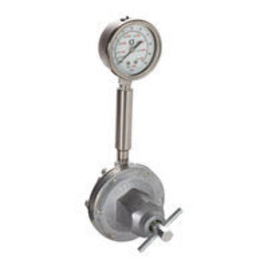 Air Operated Fluid Regulator, 100 psi max regulated air pressure, 250 psi max inlet pressure, no guage