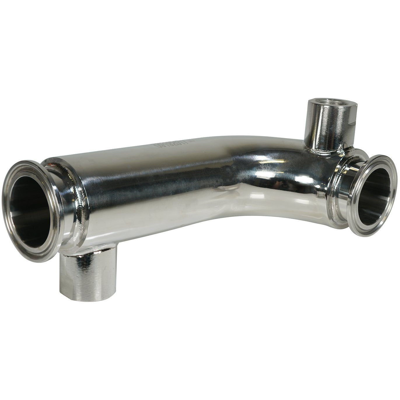 1.5" Fully Jacketed Tri-Clamp x 8" 90 Degree Bend