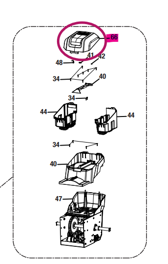 544068001 Ryobi Battery Cover