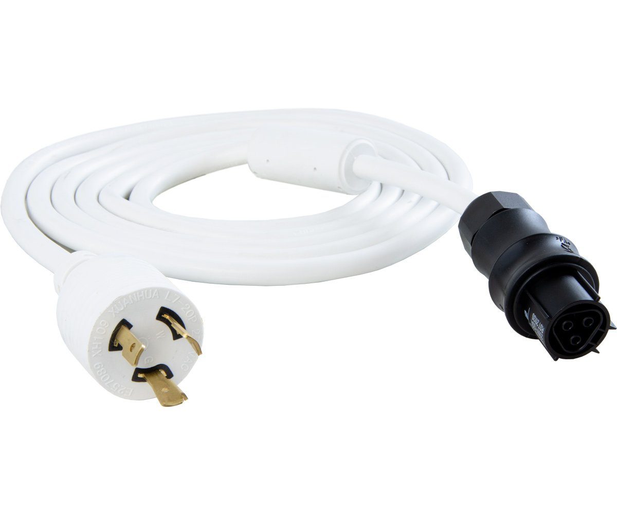8 Wieland F 18AWG WT locking 277V, L7-20P, Harness