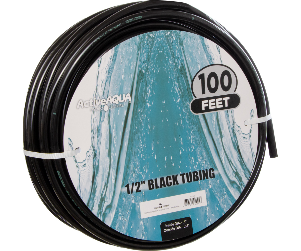 1/2″ ID Black Tubing 100′