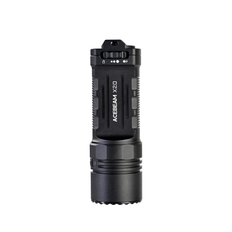 Acebeam X20 (Black) LUXEON HL4X 10000L Cool White 6500K Flood Rechargeable Flashlight