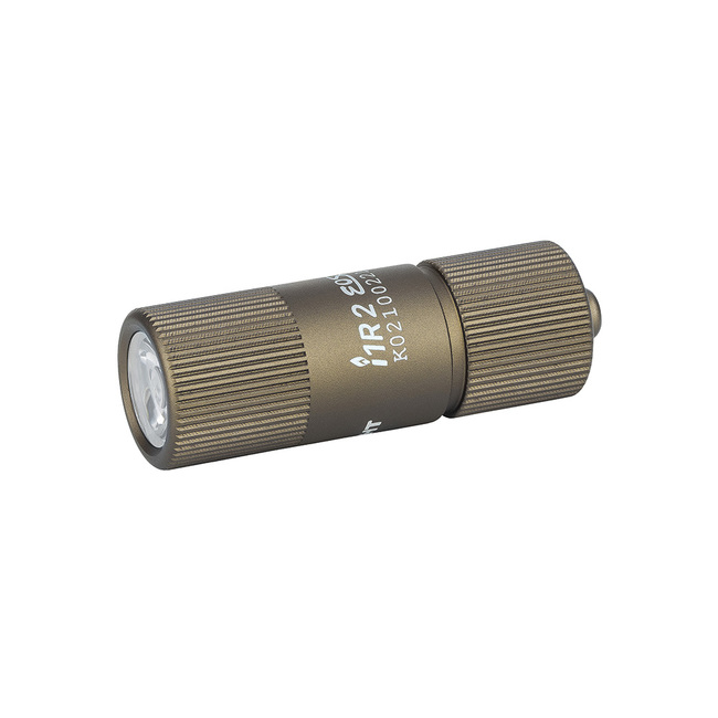 Olight i1R 2 EOS Keychain 150L LED Rechargeable Flashlight DESERT TAN