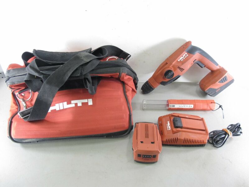 Hilti TE 2-A18 18V Cordless Rotary Hammer Kit w/ 2 Batteries & Case
